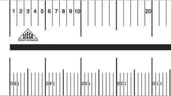 Reduktionsmasstab Polystyrol 25cm