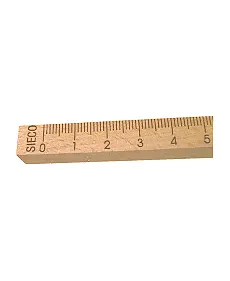 Lineal Buche natur 10x10mm  30cm